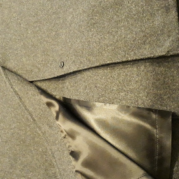 Men's Gray Wool Top Coat - Picture 4 of 6